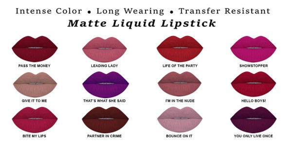 Twelve Popular Intense Matte Lip Velvet Shades are launched on AMAZON USA | Sacha Cosmetics